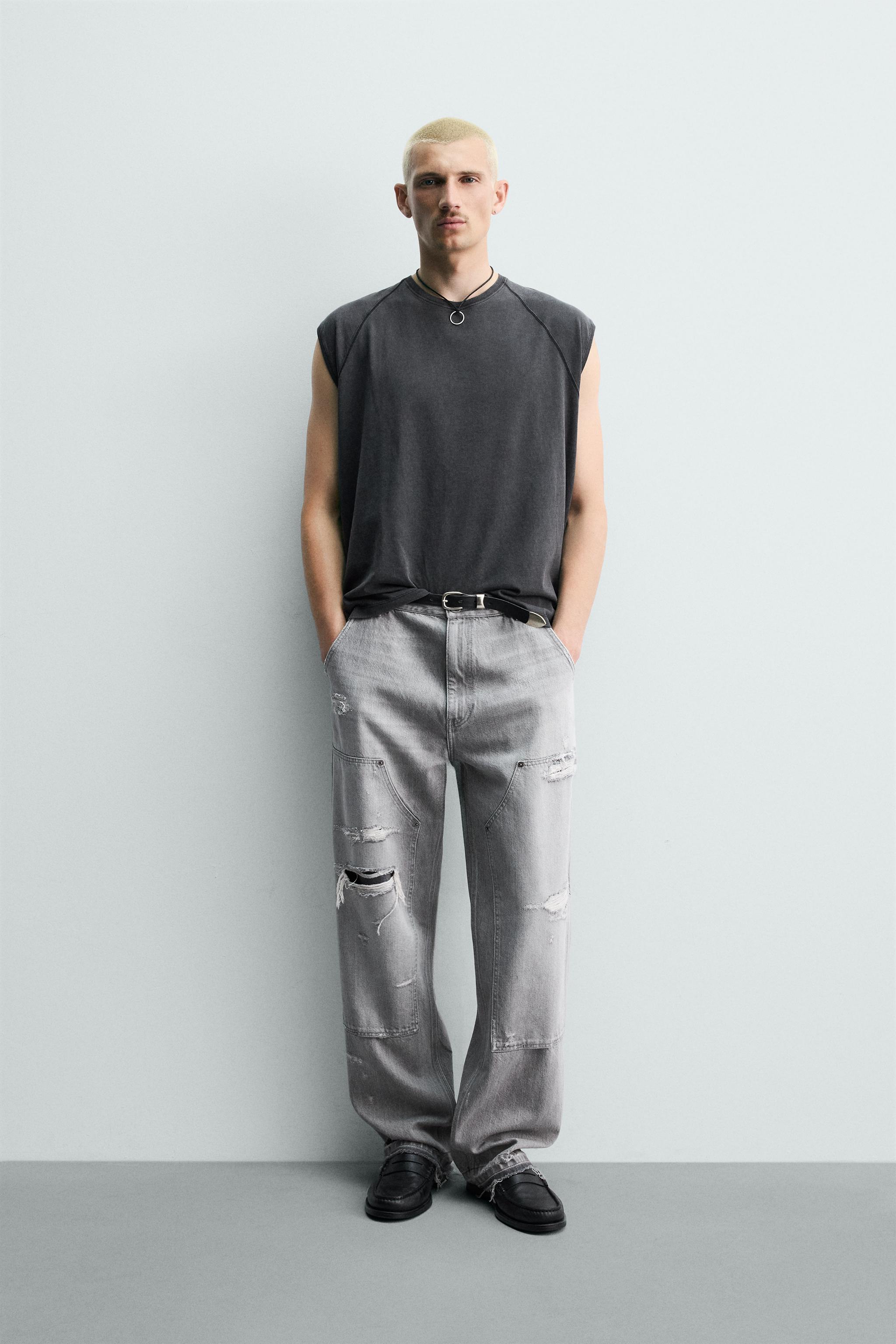 RELAXED FIT CARPENTER POCKET JEANS